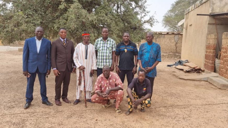 Visite du président Burkina Remparts chez sa majesté de POA